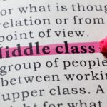Pink highlighted words Middle class bourgeoisie unite