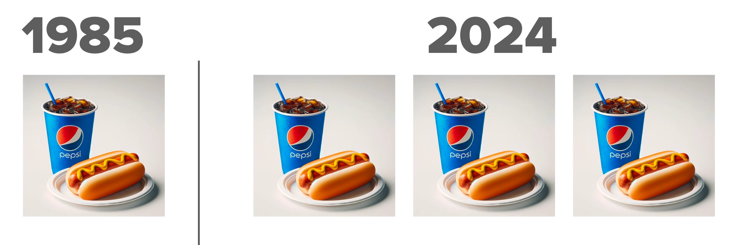 Costco introduced the hot dog and soda combination in 1985. For the time price of a Costco hot dog and soda in 1985, a blue-collar worker could afford three today.