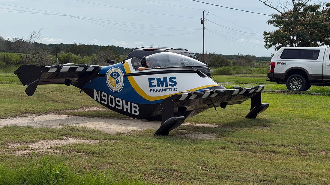 Pivotal BlackFly eVTOL aircraft with EMS livery