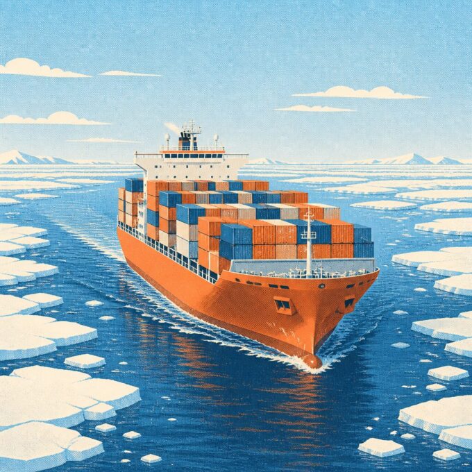 First Regular Arctic Container Service May Halve China-UK Time