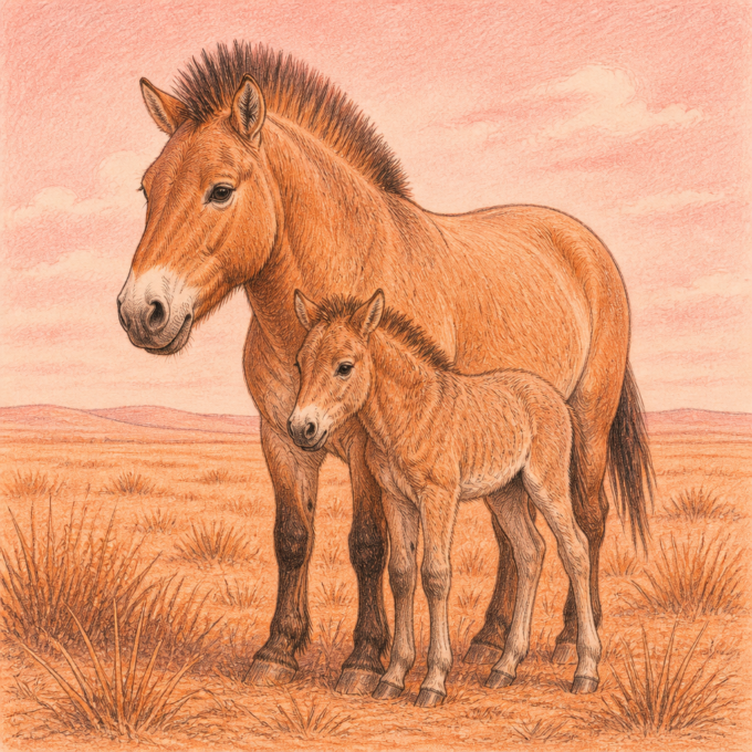 Kazakhstan’s First Wild-Born Przewalski’s Foal in 200 Years
