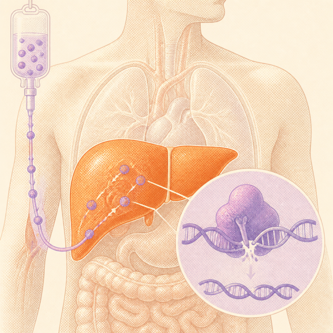 One-Time Gene Editing Shows Yearlong Cholesterol Reduction in Humans
