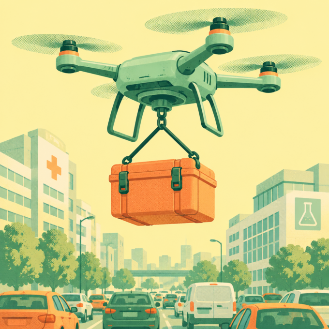 Drones Speed Sample Runs for London Hospital